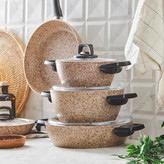 سرویس_قابلمه ۹ پارچه بیوگرانیتی کاراجا مدل wood stoon