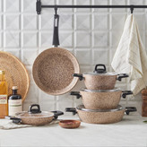 سرویس_قابلمه ۹ پارچه بیوگرانیتی کاراجا مدل wood stoon
