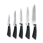 سرویس چاقو 6 پارچه کاراجا Black Marble