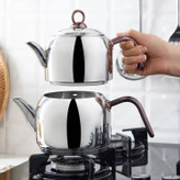 ست کتری قوری استیل کاراجا مدل Urban رزگلد