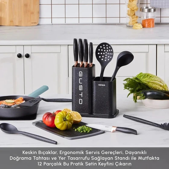 سرویس چاقو ۱۲ پارچه کاراجا Gusto