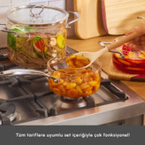Karaca Amore 7 Parça Borosilikat قابلمه شیشه ای کاراجا