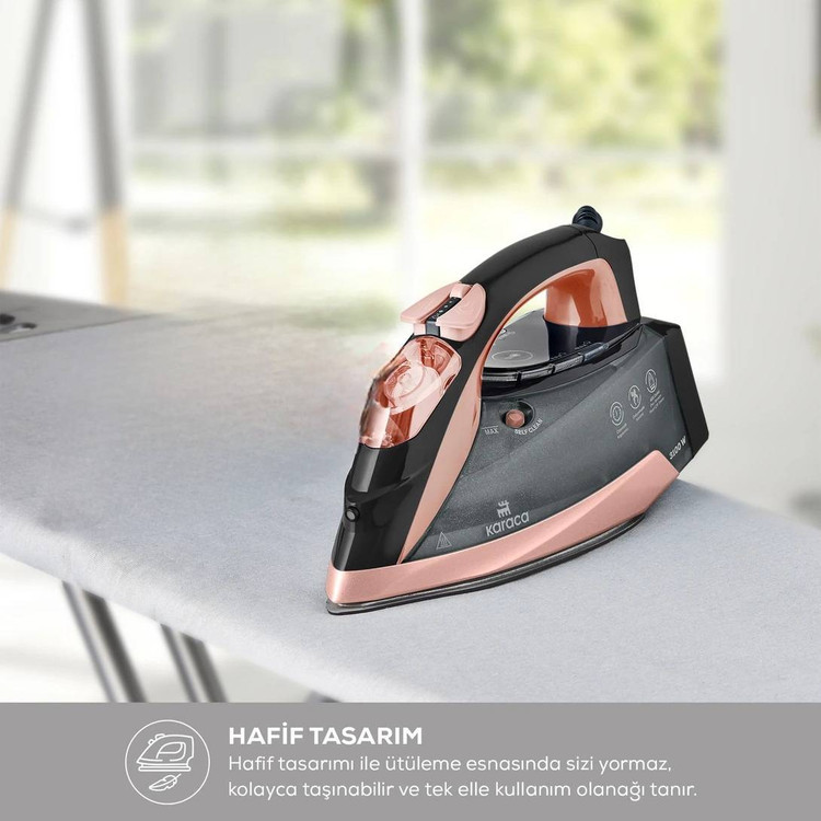 اتوبخار 3100وات کاراجا Vantuz Iron Rosegold