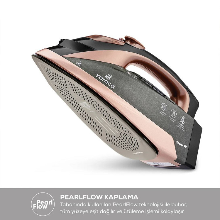 اتوبخار 3100وات کاراجا Vantuz Iron Rosegold